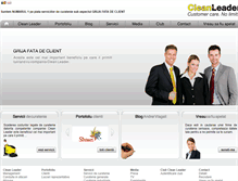 Tablet Screenshot of cleanleader.ro